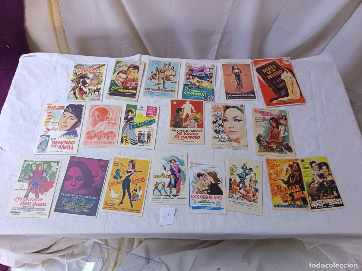 Cine: FM24, Lote de 20 Folletos de mano de cine, varios t&iacute;tulos, a clasificar