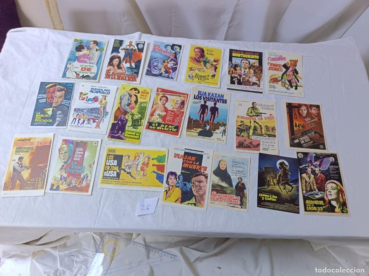Cine: FM26, Lote de 20 Folletos de mano de cine, varios t&iacute;tulos, a clasificar