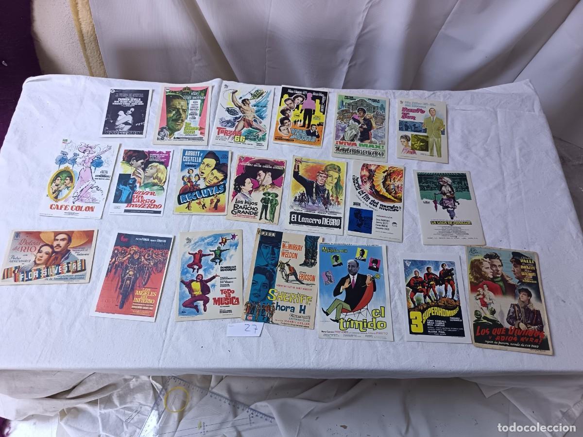 Cine: FM27, Lote de 20 Folletos de mano de cine, varios t&iacute;tulos, a clasificar