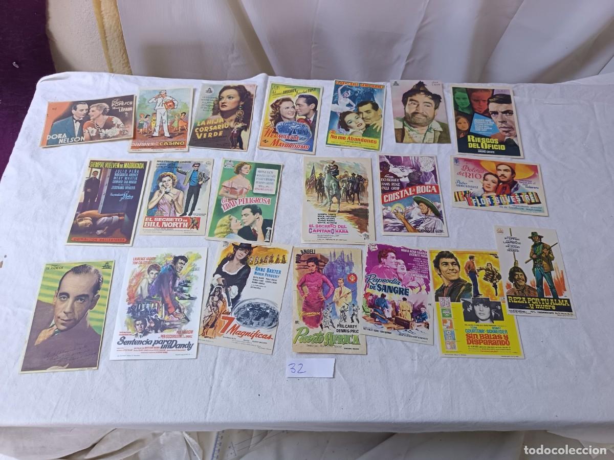 Cine: FM32, Lote de 20 Folletos de mano de cine, varios t&iacute;tulos, a clasificar