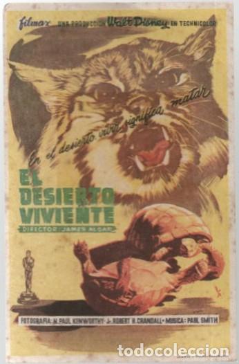 Cine: PROGRAMA DE CINE: EL DESIERTO VIVIENTE PC-11424