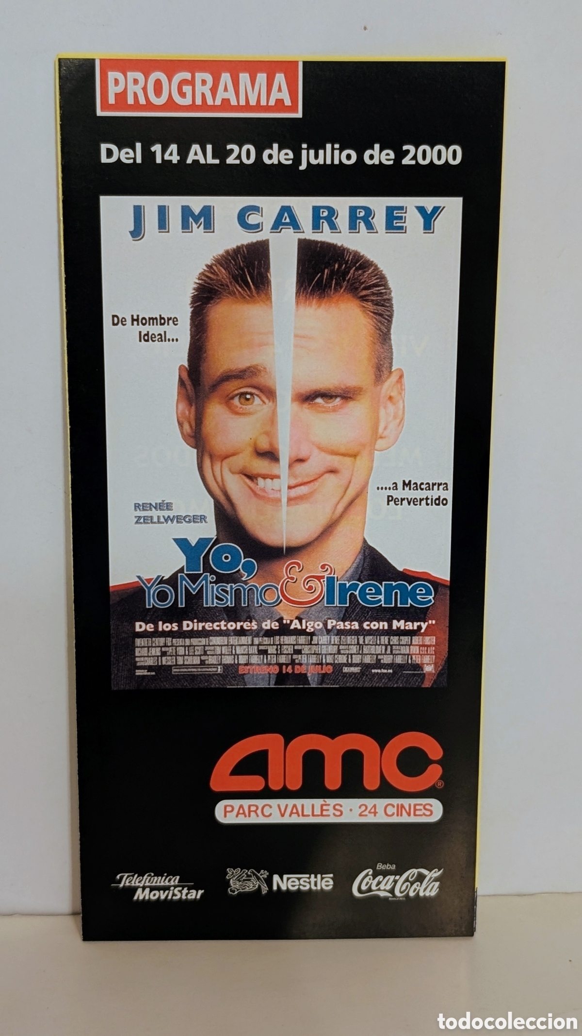 Cine: Programa de cine Estreno pel&iacute;cula. YO, YO MISMO E IRENE. 2000. JIM CARREY