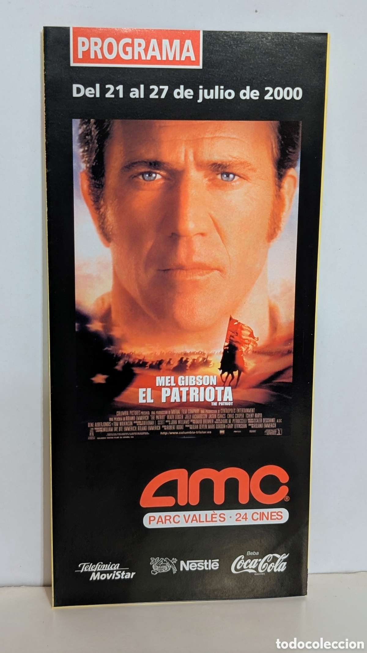Cine: Programa de cine Estreno pel&iacute;cula. EL PATRIOTA. 2000. MEL GIBSON