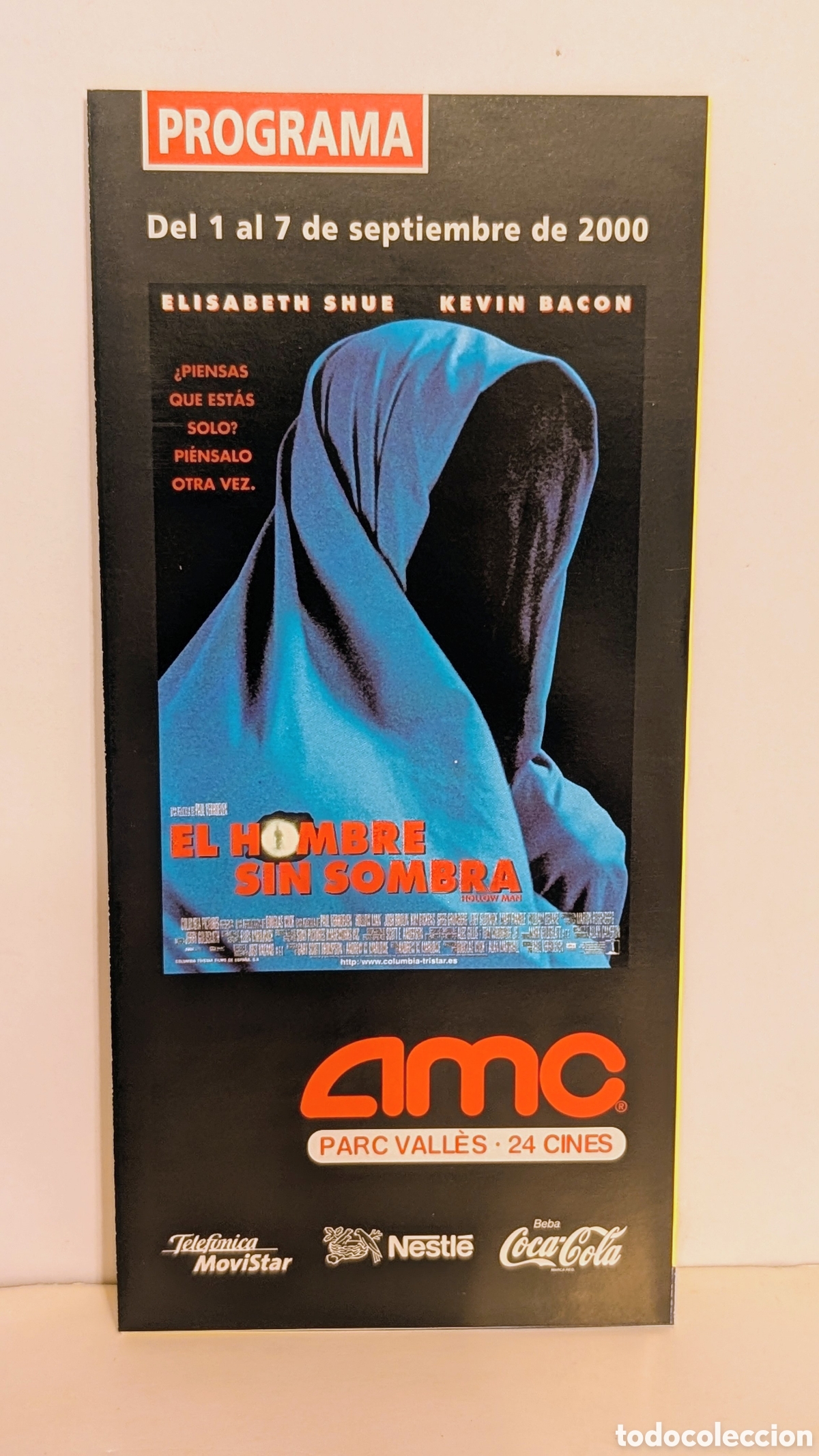 Cine: Programa de cine Estreno pel&iacute;cula. EL HOMBRE SIN SOMBRA. 2000. ELISABETH SHUE, KEVIN BACON