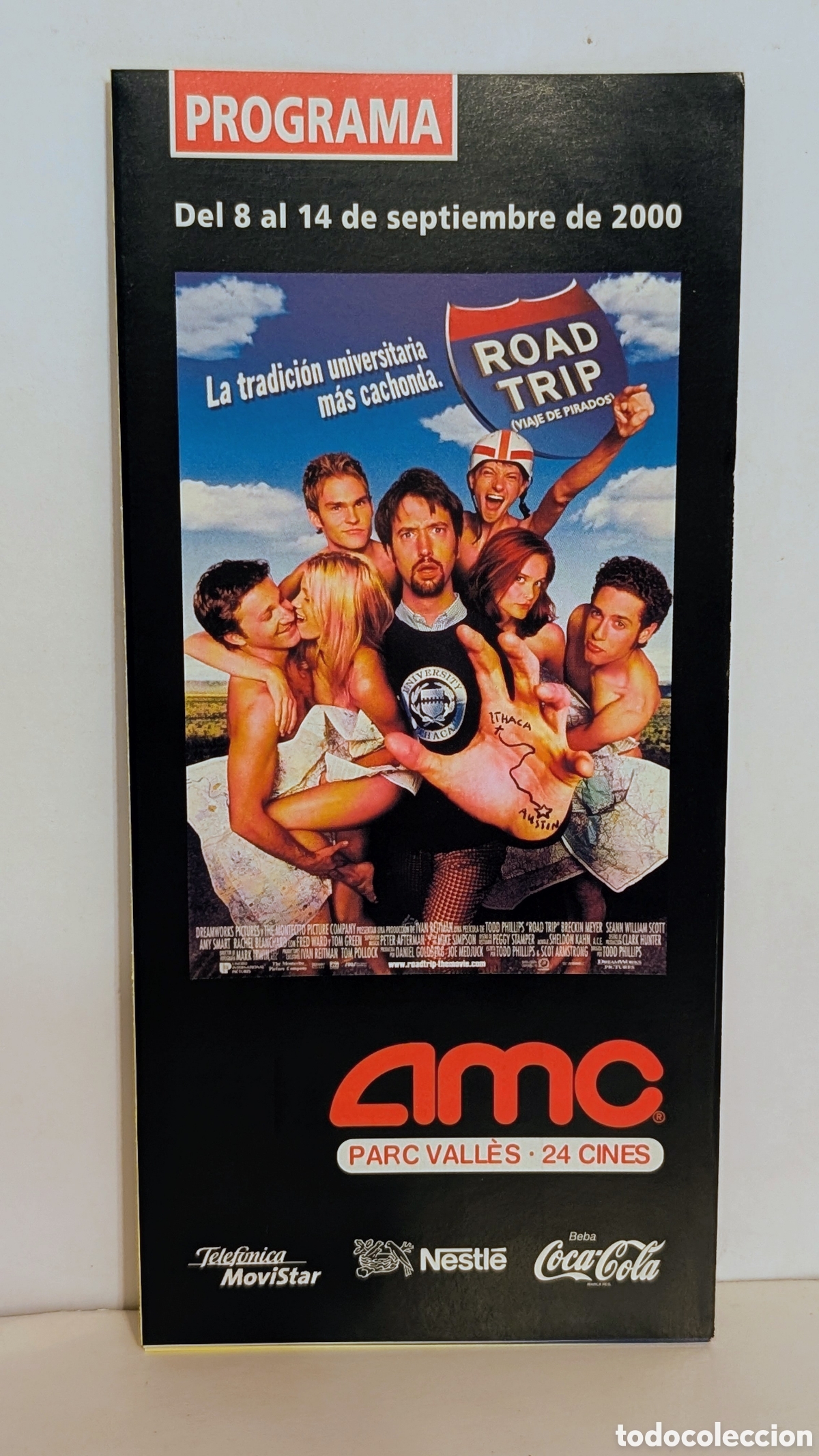 Cine: Programa de cine Estreno pel&iacute;cula. ROAD TRIP. 2000. VIAJE DE PIRADOS.
