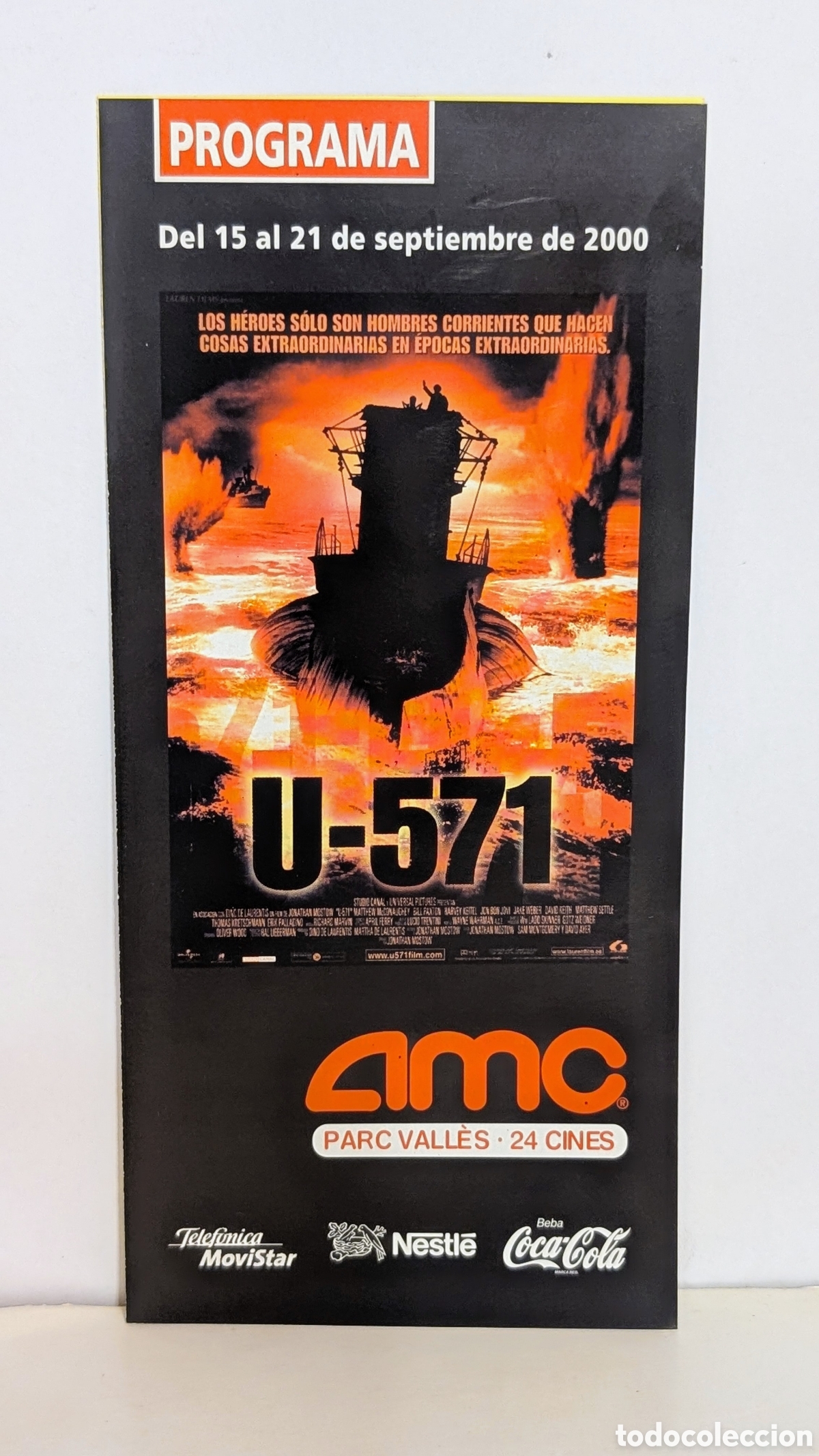 Cine: Programa de cine Estreno pel&iacute;cula. U-571. 2000. MATTHEW MCCONAGHEY, HARVEY KEITEL