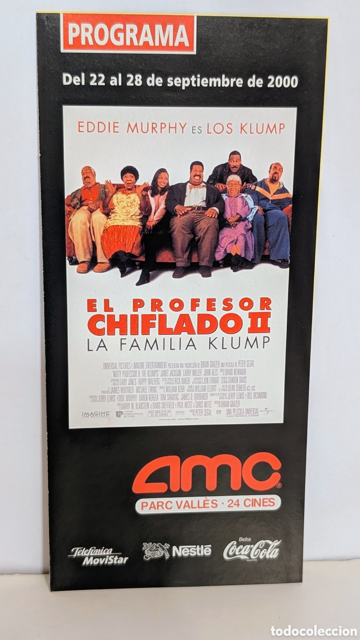 Cine: Programa de cine Estreno pel&iacute;cula. EL PROFESOR CHIFLADO 2. 2000. LA FAMILIA KLUMP. EDDIE MURPHY