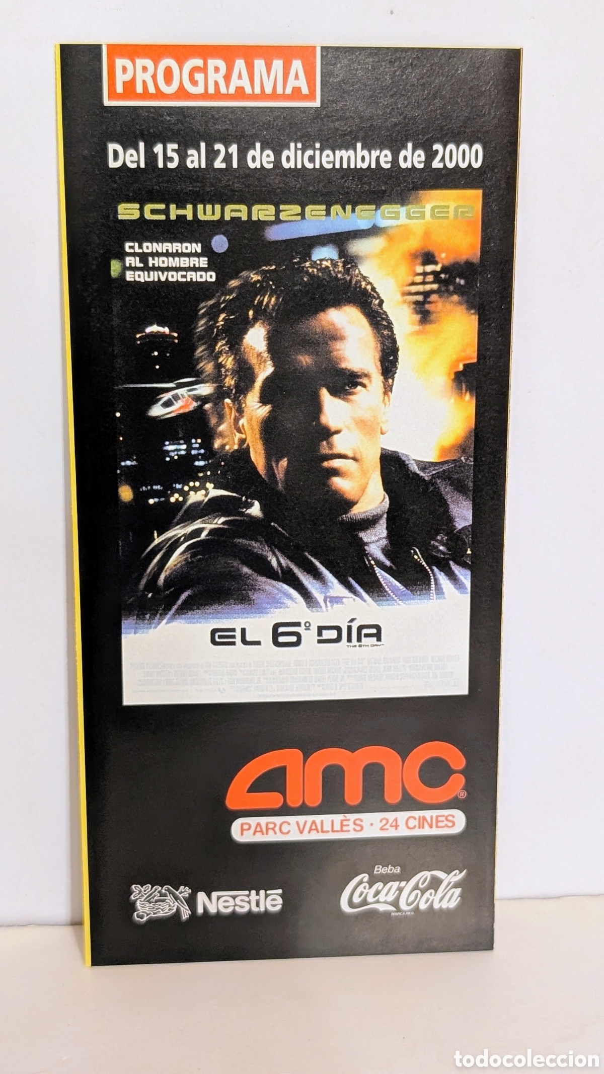 Cine: Programa de cine Estreno pel&iacute;cula. EL 6&deg; DIA. 2000. SCHWARZENEGGER