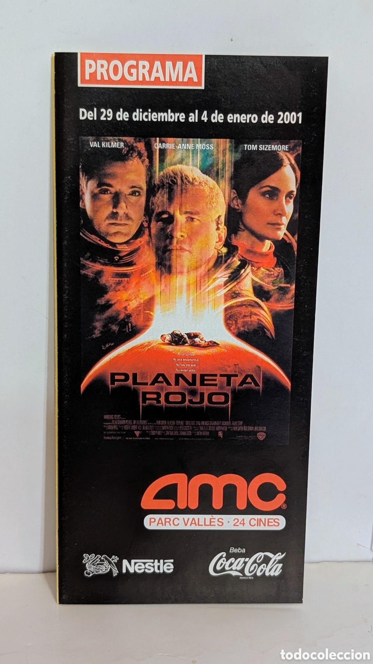 Cine: Programa de cine Estreno pel&iacute;cula. PLANETA ROJO. 2000. VAL KILMER, CARRIE-ANNE MOSS