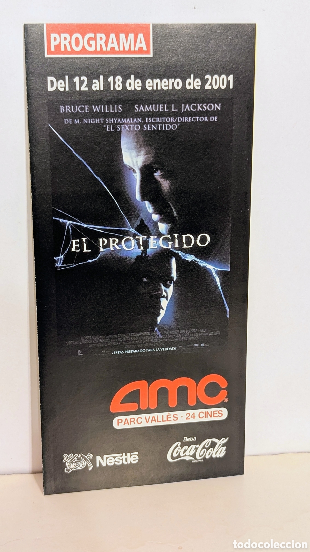 Cine: Programa de cine Estreno pel&iacute;cula. EL PROTEGIDO. 2001. BRUCE WILLIS, SAMUEL L. JACKSON