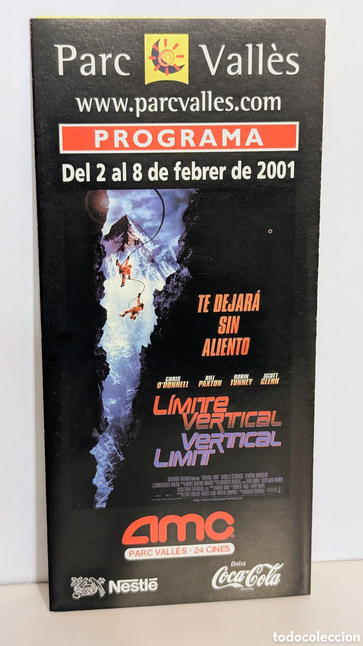Cine: Programa de cine Estreno pel&iacute;cula. L&Iacute;MITE VERTICAL. 2001. VERTICAL LIMIT.