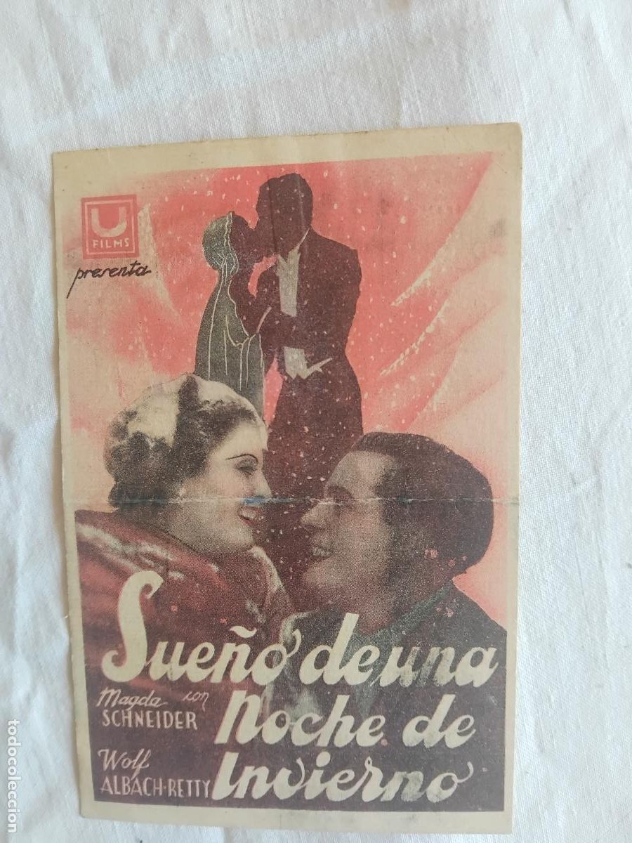 Cine: PROGRAMA DE CINE SUE&Ntilde;O DE UNA NOCHE DE INVIERNO. TEATRE GIMERA PICAROL CINEMA. JUNY 1936.