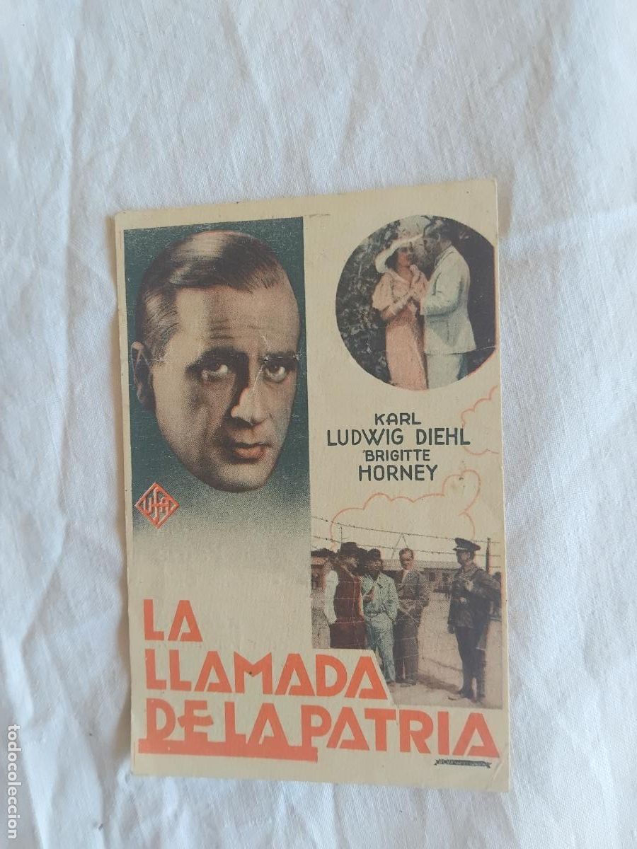 Cine: PROGRAMA DE CINE LA LLAMADA DE LA PATRIA. TEATRO CINE EUTERPE. SABADELL. 1939.