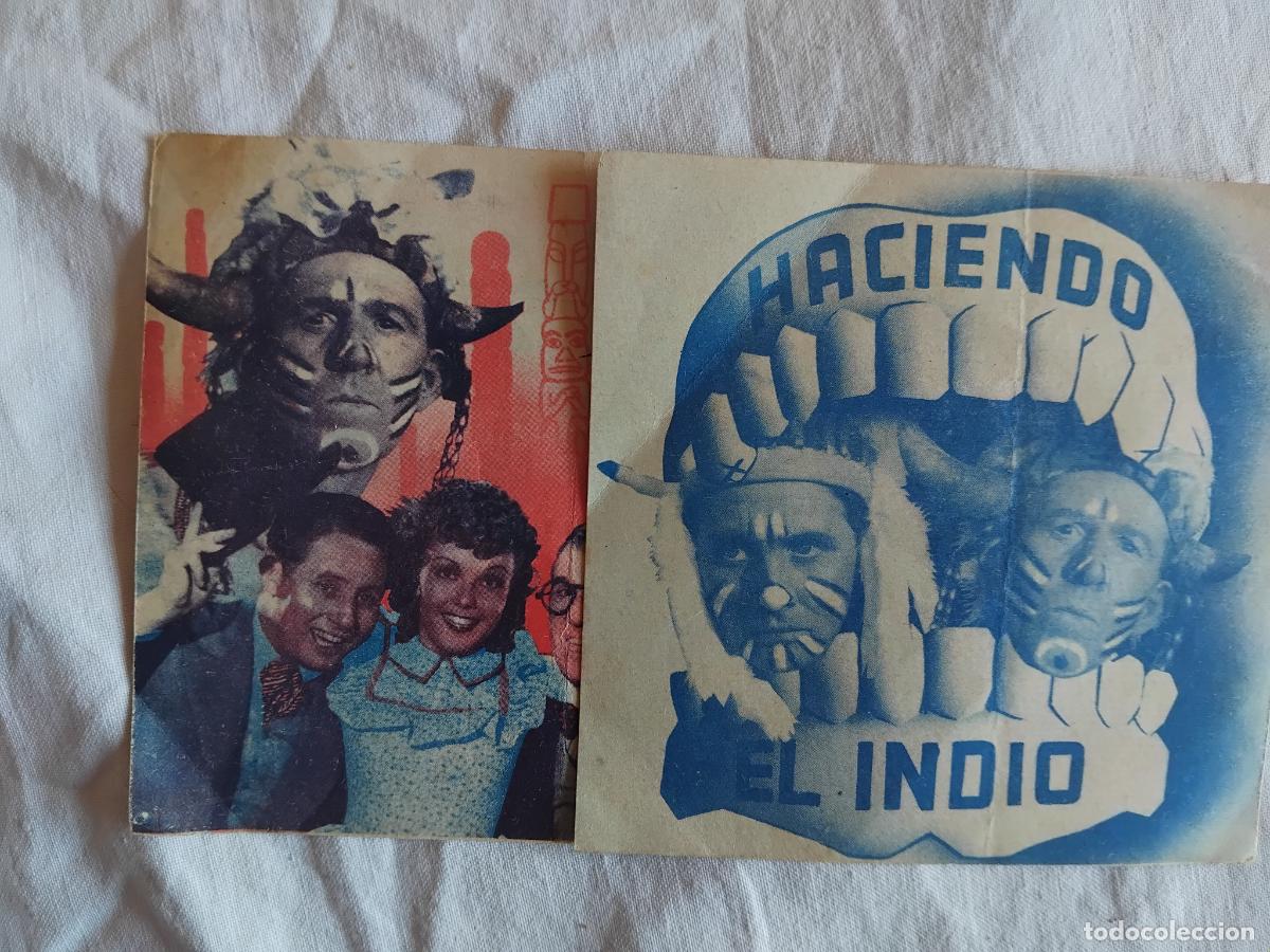 Cine: PROGRAMA DE CINE DOBLE. HACIENDO EL INDIO. CINE GAYARRE MATARO. 1940.