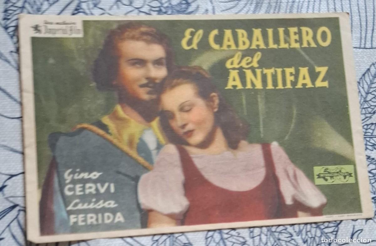 Cine: EL CABALLERO DEL ANTIFAZ - PROGRAMA DE CINE