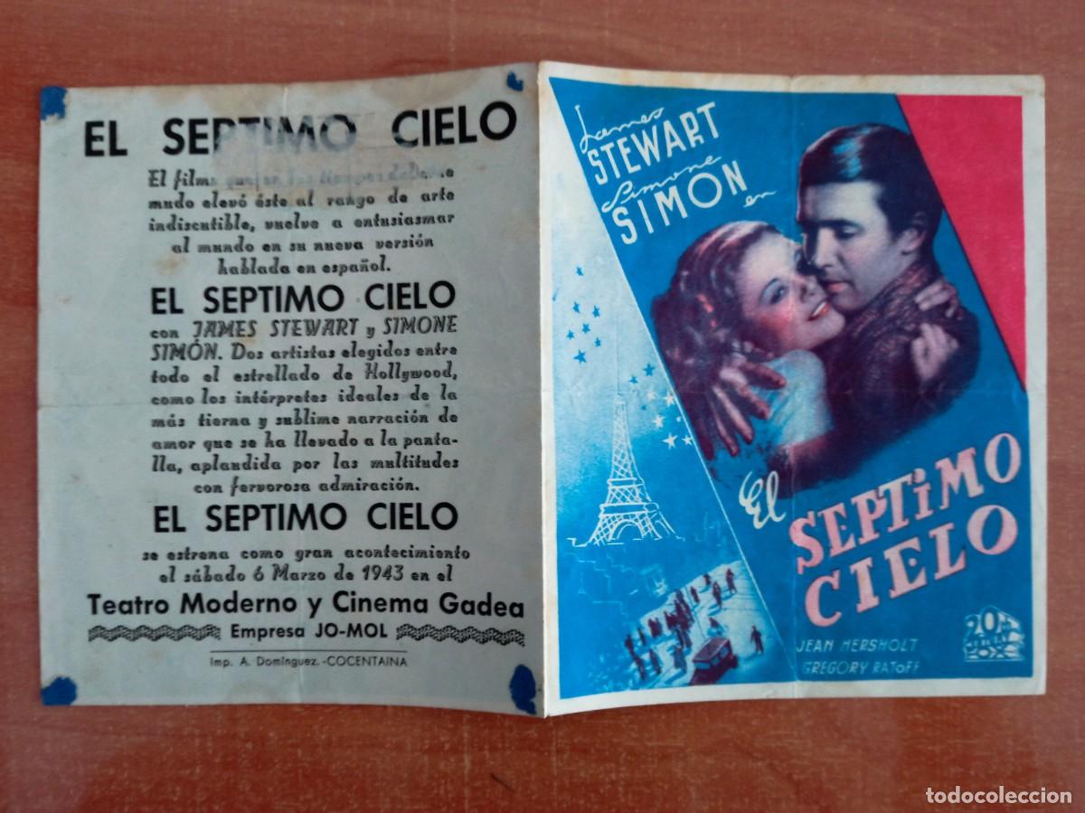 Cine: EL SEPTIMO CIELO, JAMES STEWART, CINE GADEA Y TEATRO MODERNO, COCENTAINA, ALICANTE