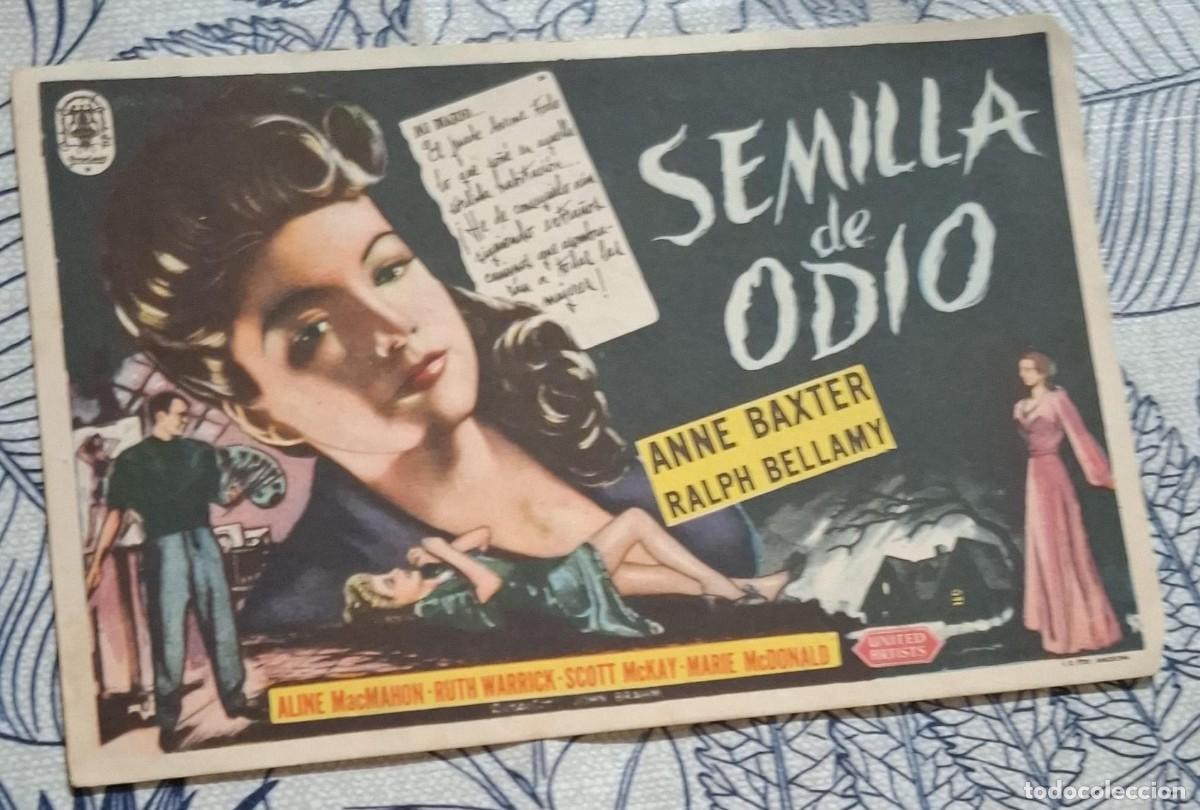 Cine: SEMILLA DEL ODIO - PROGRAMA DE CINE