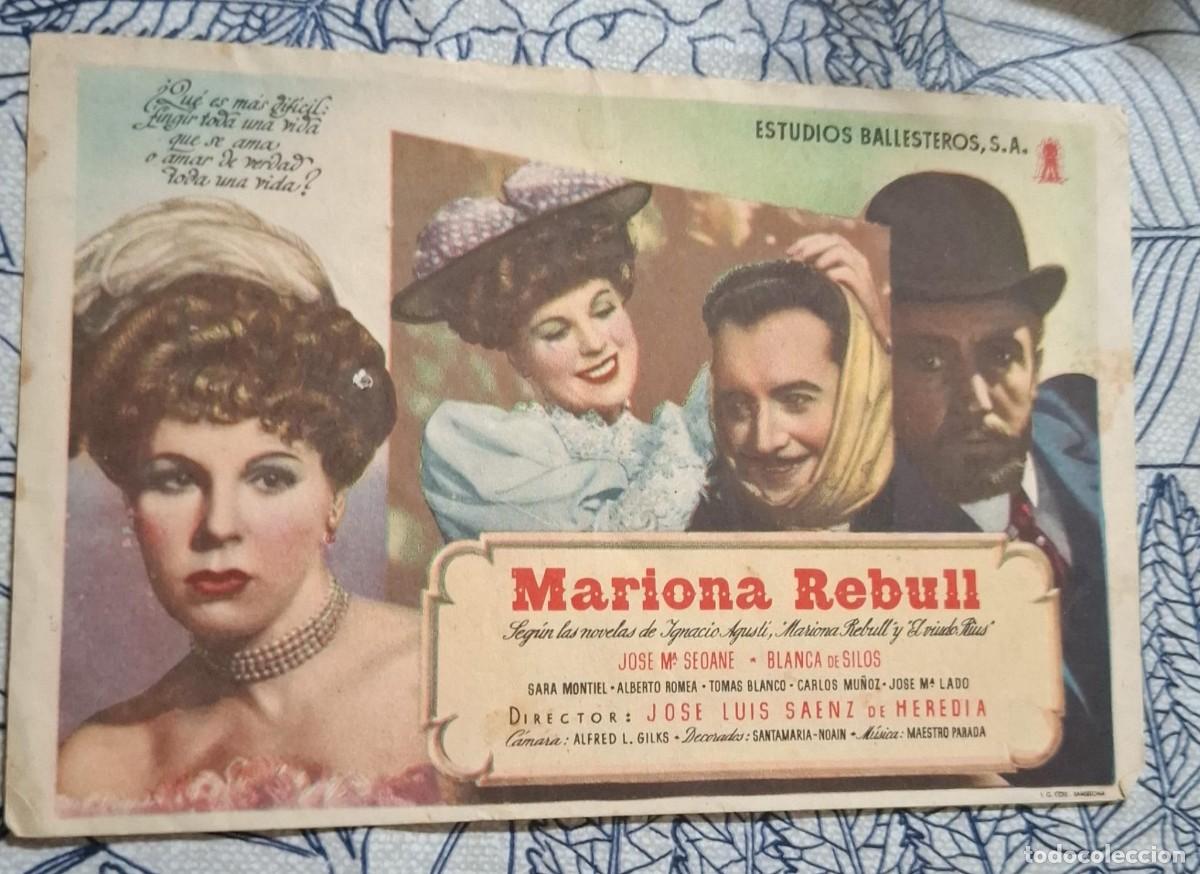 Cine: MARIONA REBULL - PROGRAMA DE CINE