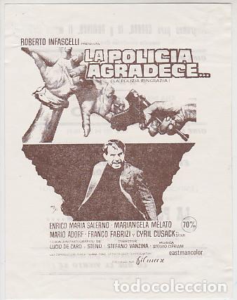 Cine: LA POLIC&Iacute;A AGRADECE (local con publicidad)