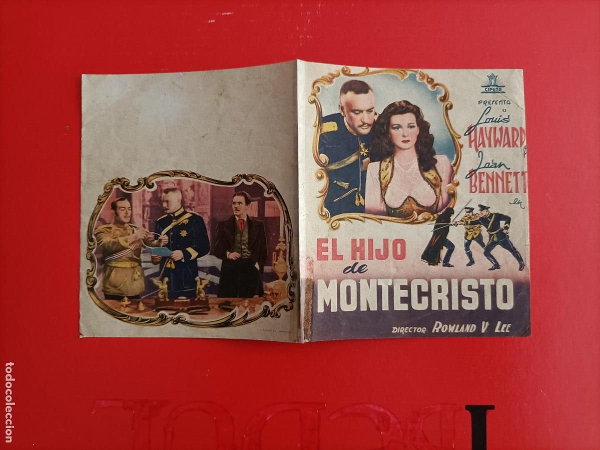 Cine: EL HIJO DE MONTECRISTO. JOAN BENNETT, GEORGE SANDERS. DOBLE, S/P.