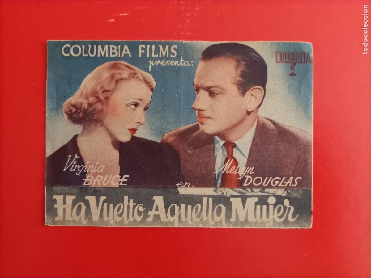 Cine: HA VUELTO AQUELLA MUJER. C/P. CINE MERIDIANA. PERFECTO ESTADO, DOBLE.