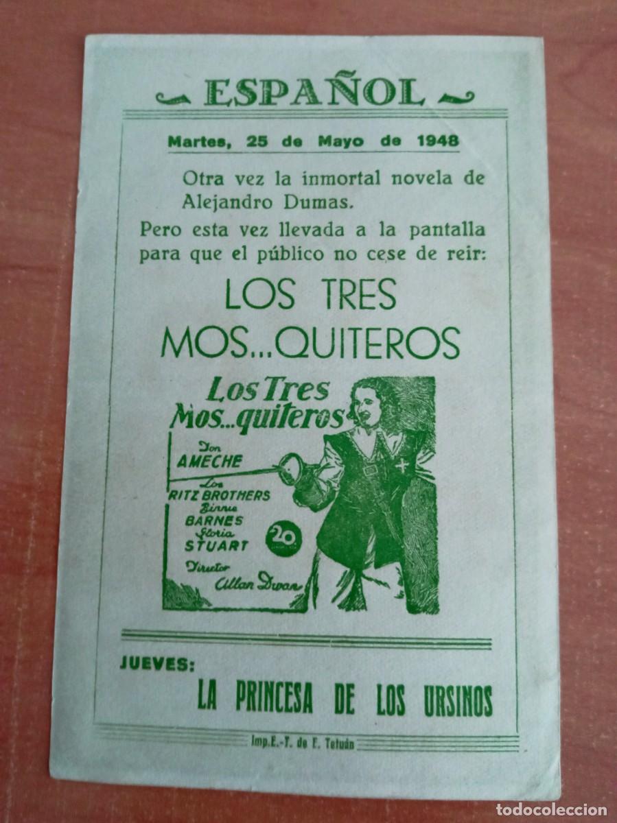 Cine: LOS TRES MOS...QUITEROS, DON AMECHE, CON CLICH&Eacute; POR DETR&Aacute;S, CINE ESPA&Ntilde;OL, TETUAN