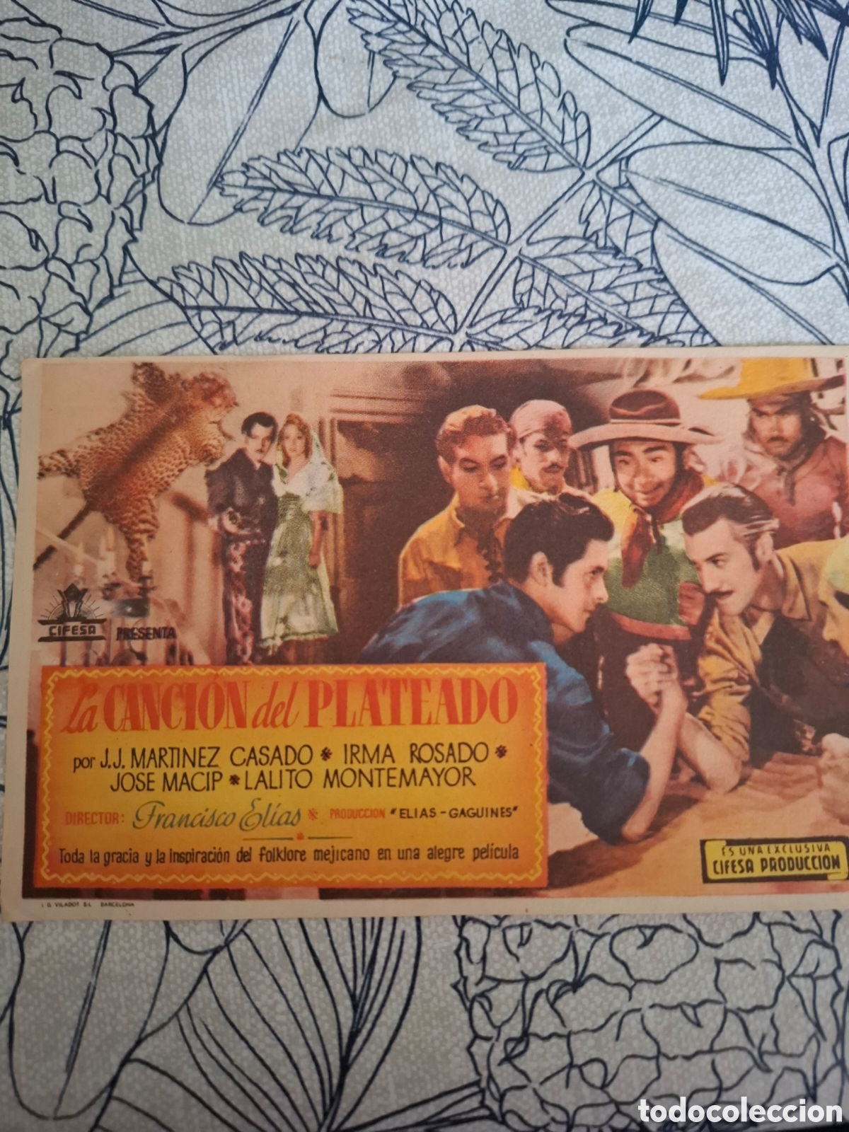 Flyers Publicitaires de Films Anciens: Programa de cine la canci&oacute;n del plateado