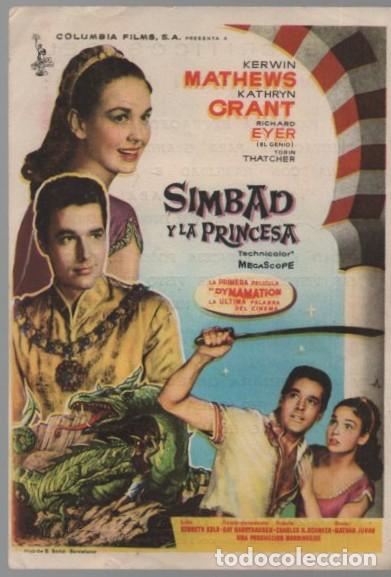 Cine: PROGRAMA DE CINE: SIMBAD Y LA PRINCESA PC-11430