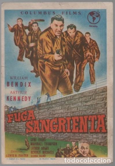 Cine: PROGRAMA DE CINE: FUGA SANGRIENTA PC-11434