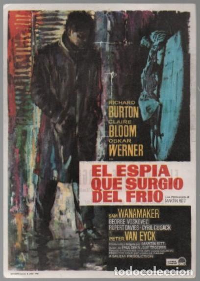 Cine: PROGRAMA DE CINE: EL ESP&Iacute;A QUE SURGIO DEL FRIO PC-11440