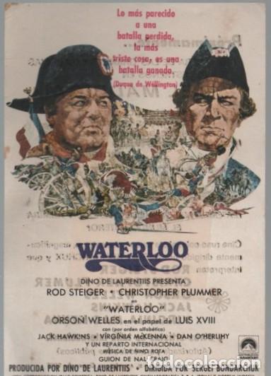 Cine: PROGRAMA DE CINE: WATERLOO PC-11443