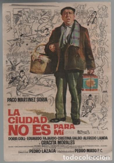 Cine: PROGRAMA DE CINE: LA CIUDAD NO ES PARA MI PC-11445
