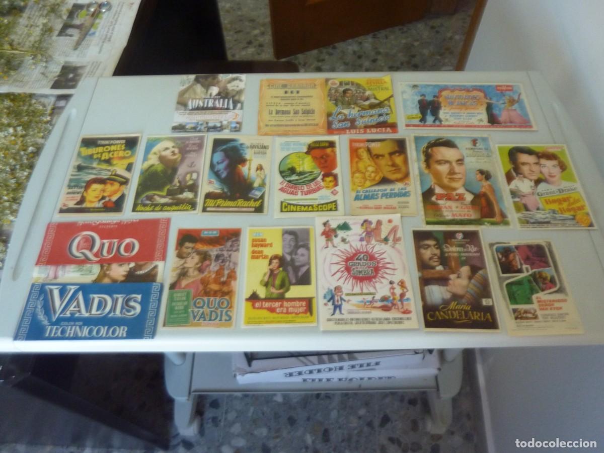 Kino: 110 Folletos de cine TODOS CON PUBLICIDAD. MIRAR FOTOS