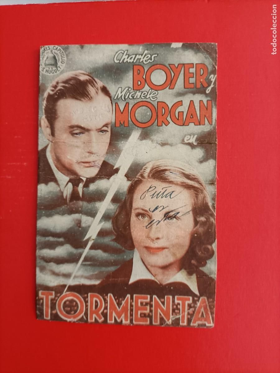 Cine: TORMENTA. CHARLES BOYER, MICHELE MORGAN. ES DOBLE, S/P. CON DEFECTOS.