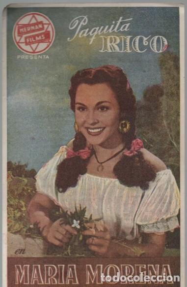 Cine: PROGRAMA DE CINE: MARIA MORENA PC-11447
