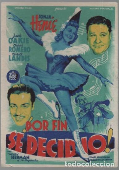 Cine: PROGRAMA DE CINE: POR FIN SE DECIDIO! PC-11454