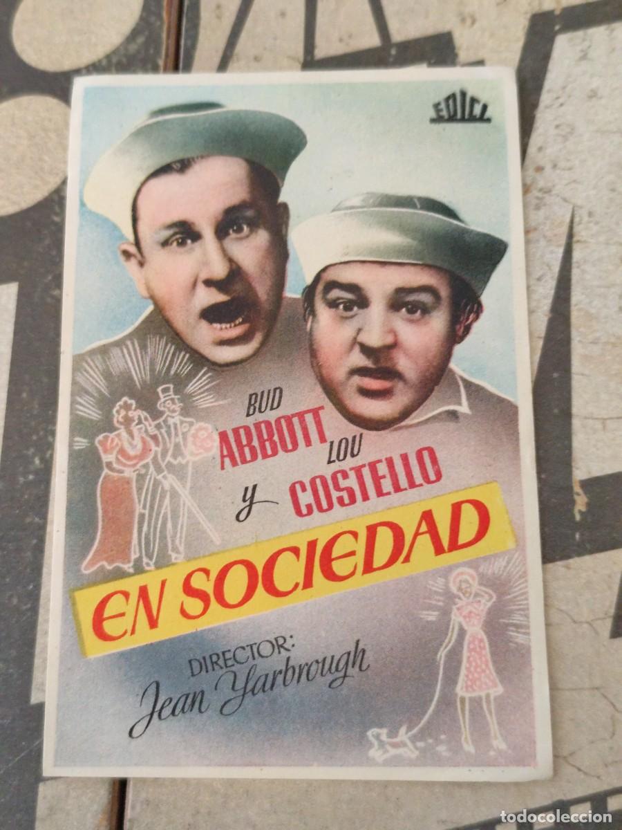 Cine: Abbott y Costello En sociedad sin publicidad