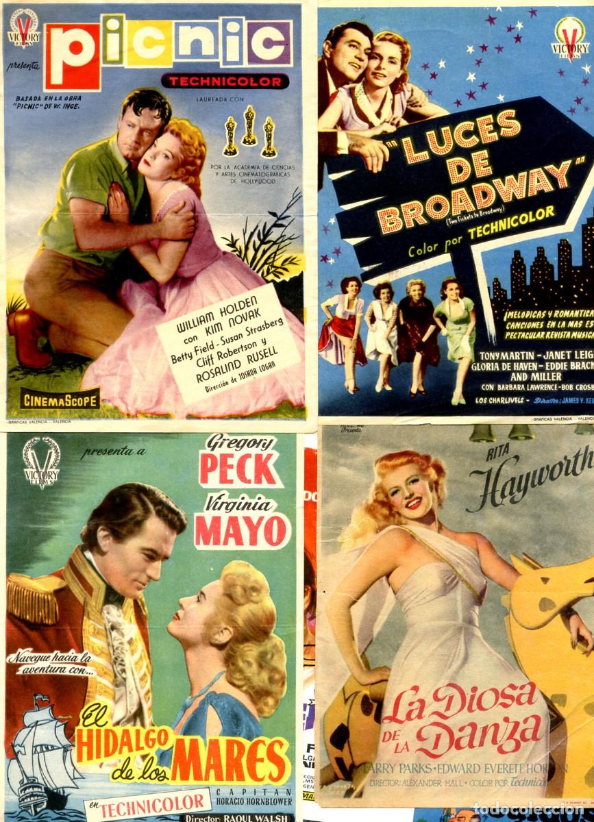Cine: LOTE DE 50 FOLLETOS, PROGRAMAS, PROSPECTOS DE CINE ORIGINALES TODOS DIFERENTES