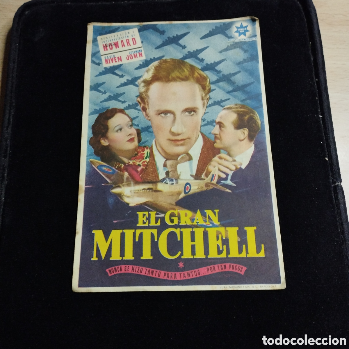 Cine: Programa de cine, sencillo, grande. El gran Mitchell. Leslie Howard. 1947. Savoy