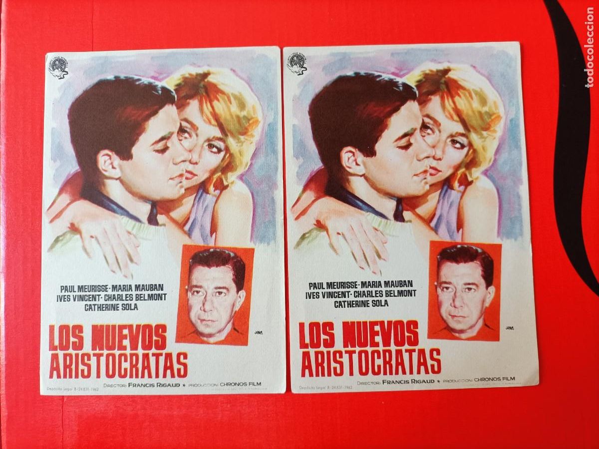 Cine: LOS NUEVOS ARIST&Oacute;CRATAS. LOTE DE 2 UNIDADES, EST&Aacute;N NUEVO. S/P. PAUL MAURISSE. 1&ordm;