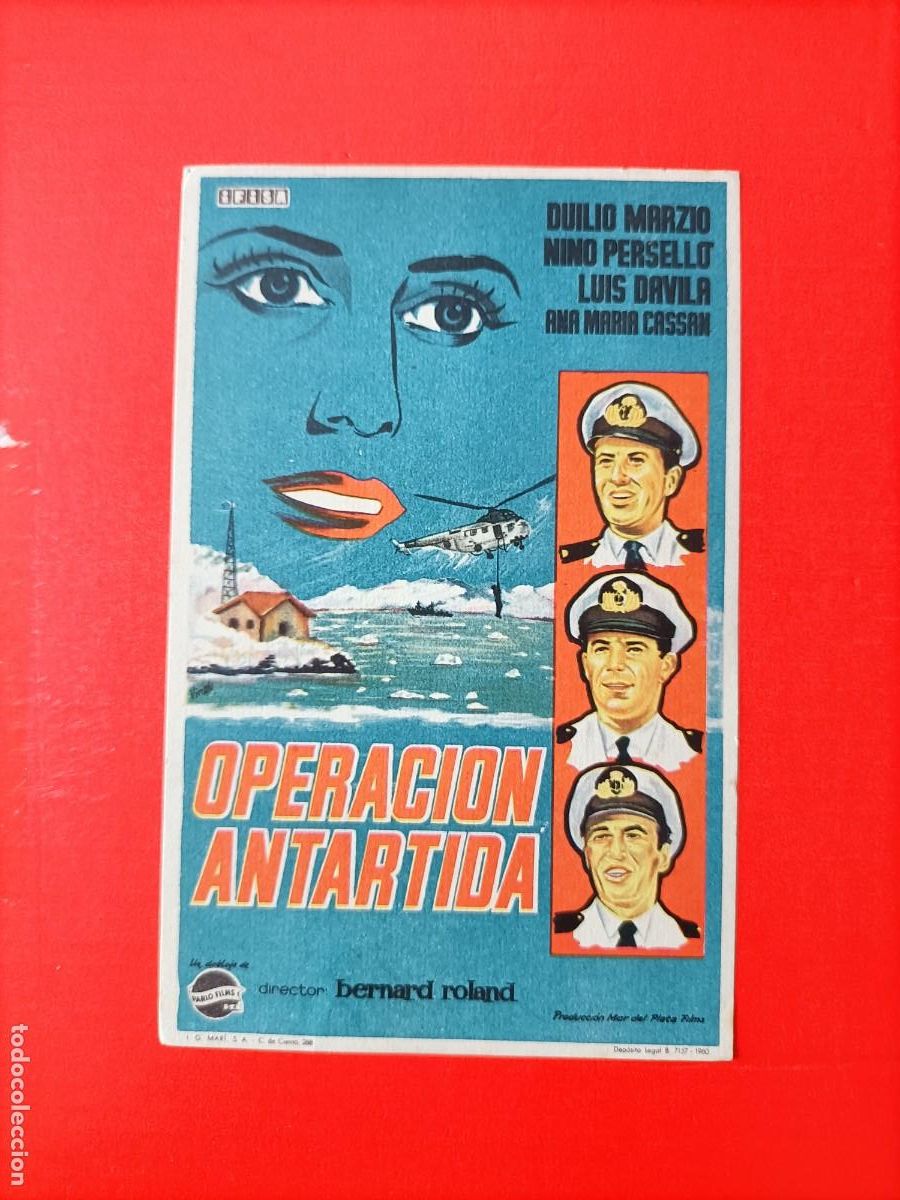 Cine: OPERACI&Oacute;N ANTARTIDA. DUILIO MARZIO, NINO PERSELLO. EST&Aacute; NUEVO. S/P.