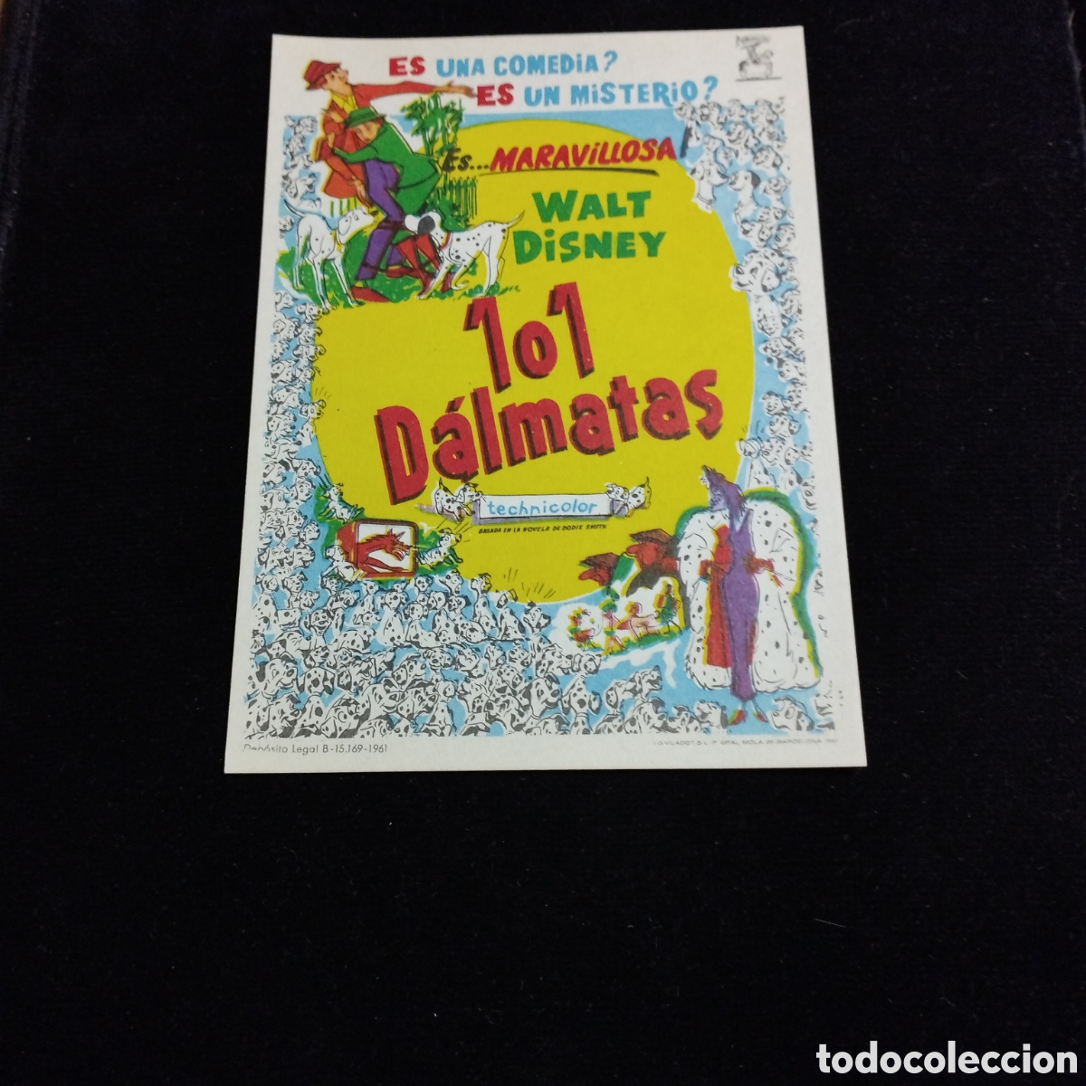 Cine: Programa de cine, sencillo. 101 d&aacute;lmatas. Walt Disney. Sp