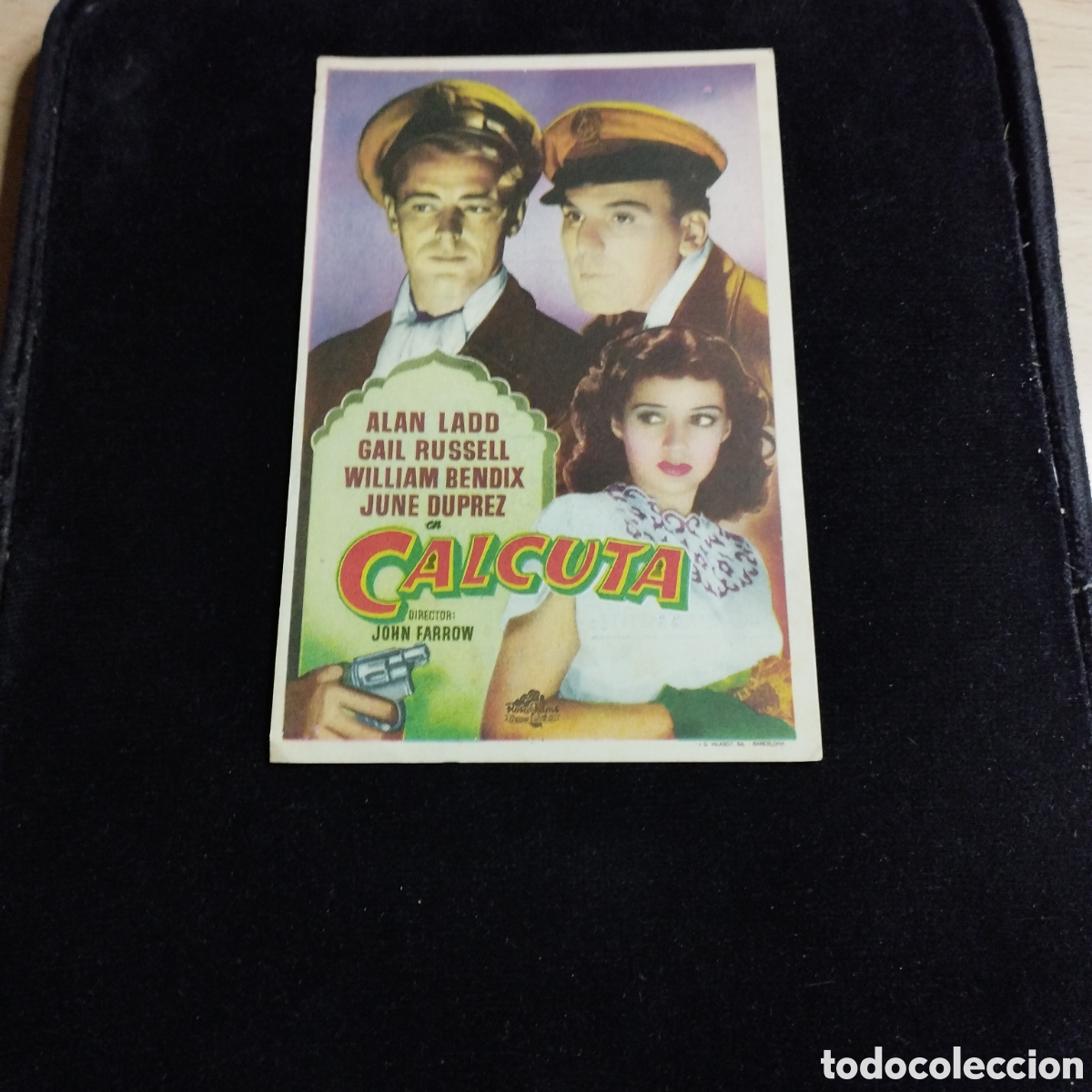 Cine: Programa de cine sencillo. Calcuta. Alan Ladd. Gail Russell. 1950. Bohemio y Galileo