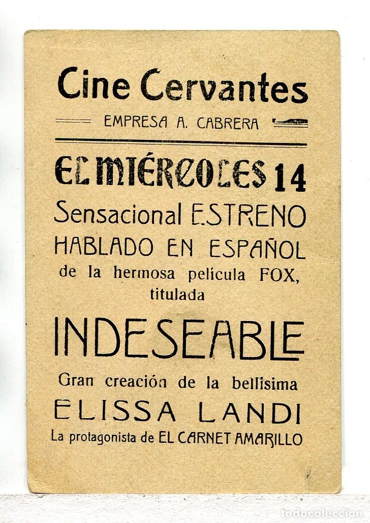 Cine: INDESEABLE, con Elisa Landi. - Foto 2