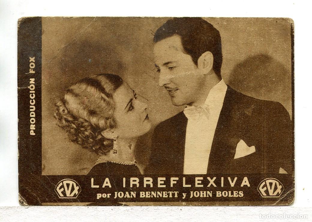 Cine: LA IRREFLEXIVA, con Joan Bennett.