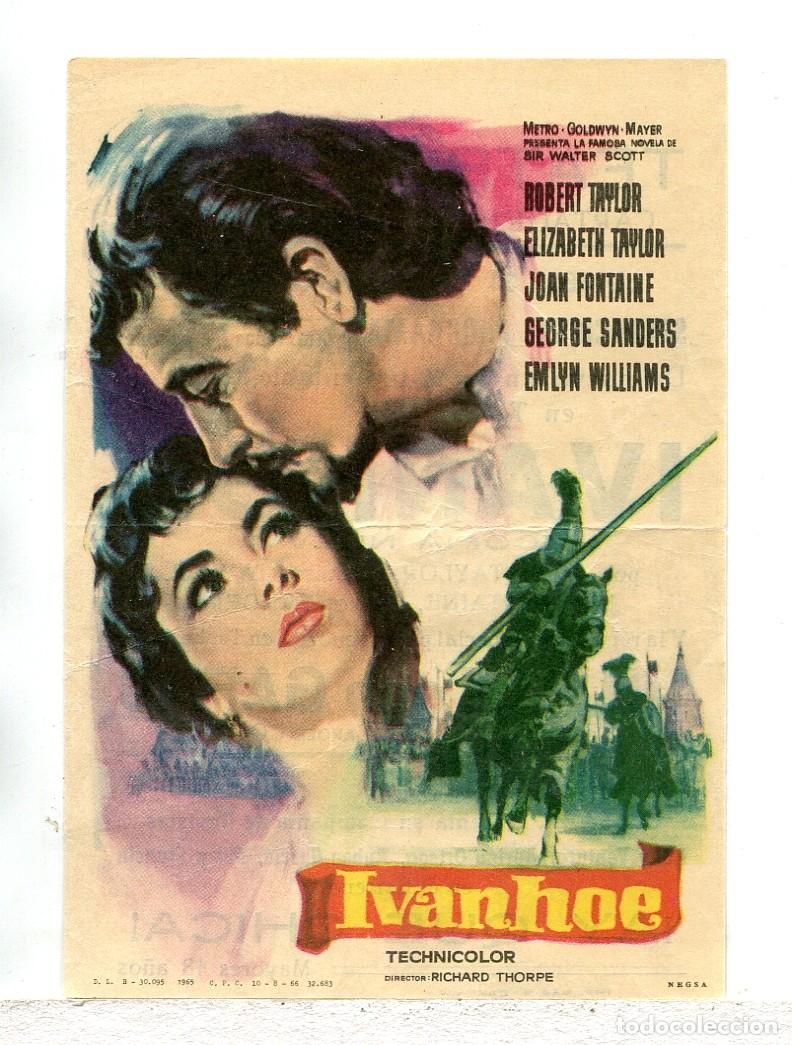 Cine: IVANHOE, con Robert Taylor.