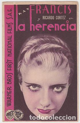 Cine: LA HERENCIA (tarjeta sin publicidad)