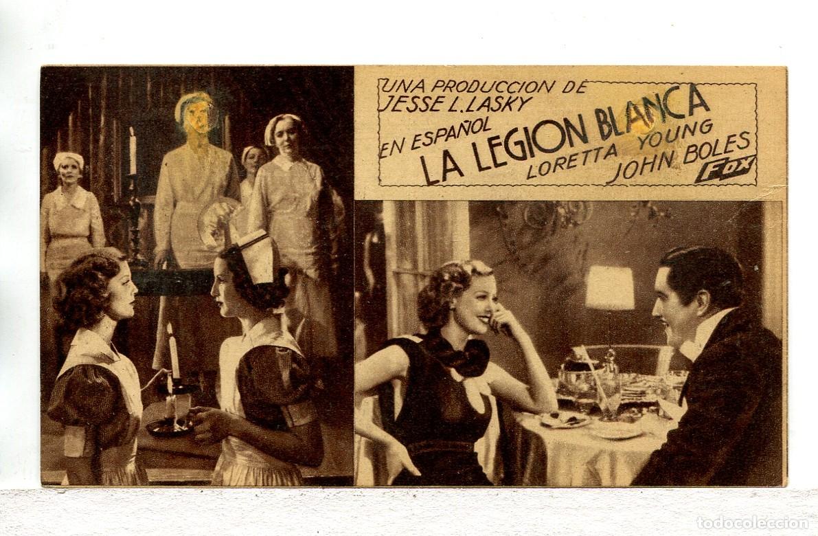 Cine: LA LEGI&Oacute;N BLANCA, con Loretta Young.