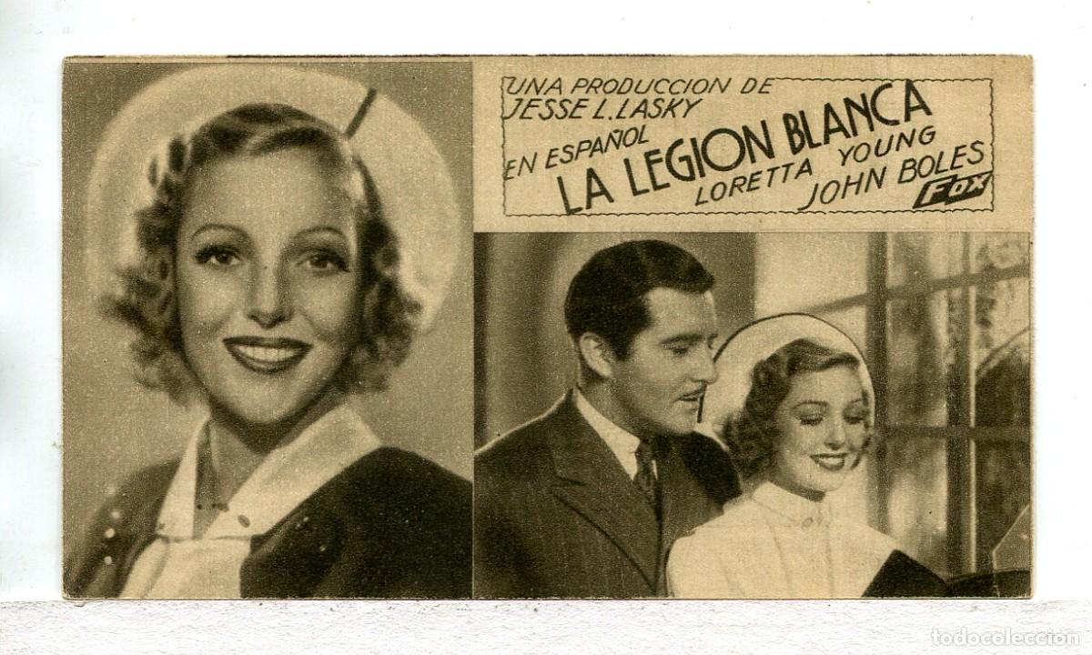 Cine: LA LEGI&Oacute;N BLANCA, con Loretta Young.