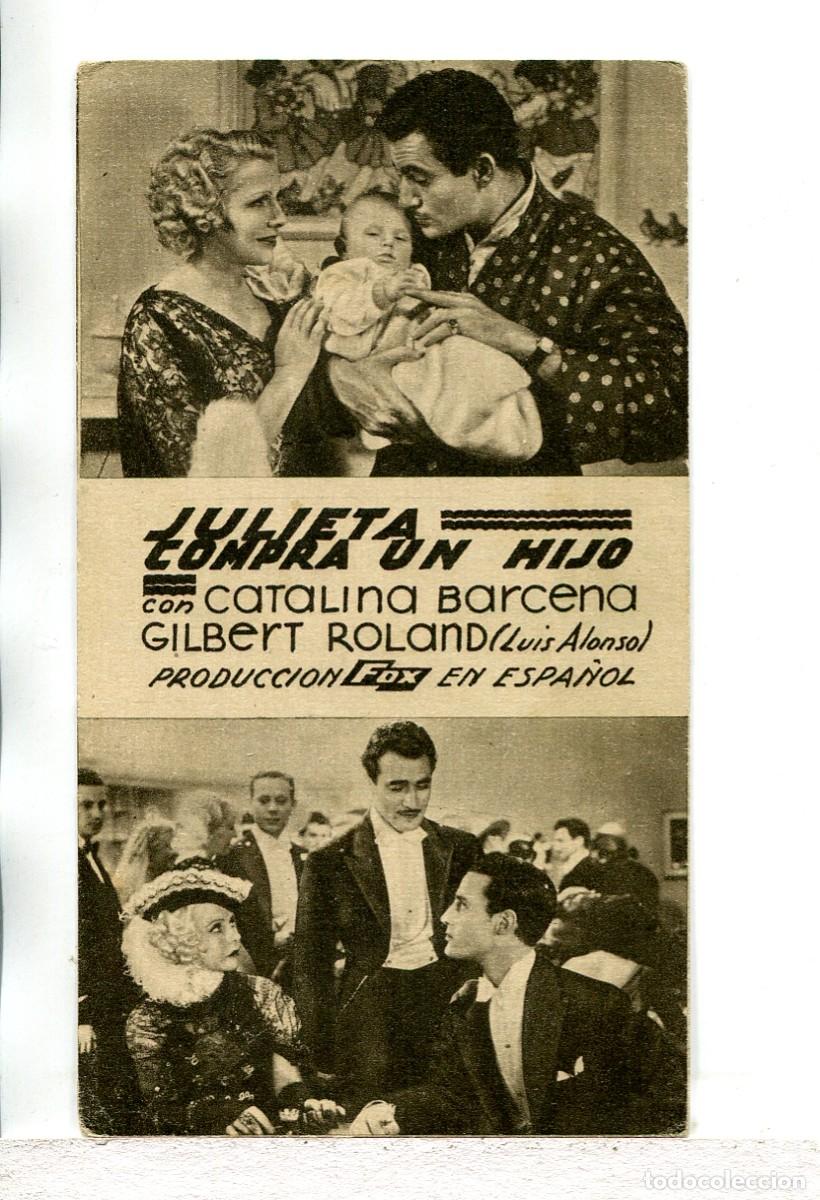 Cine: JULIETA COMPRA UN HIJO, con Gilbert Roland.